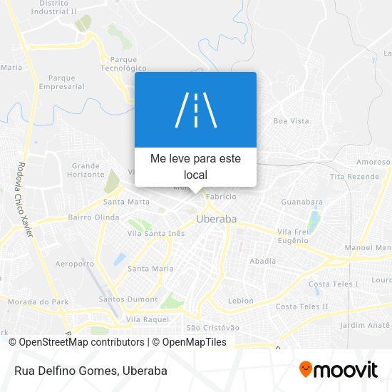 Rua Delfino Gomes mapa