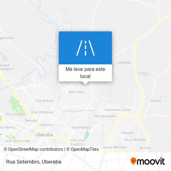 Rua Setembro mapa