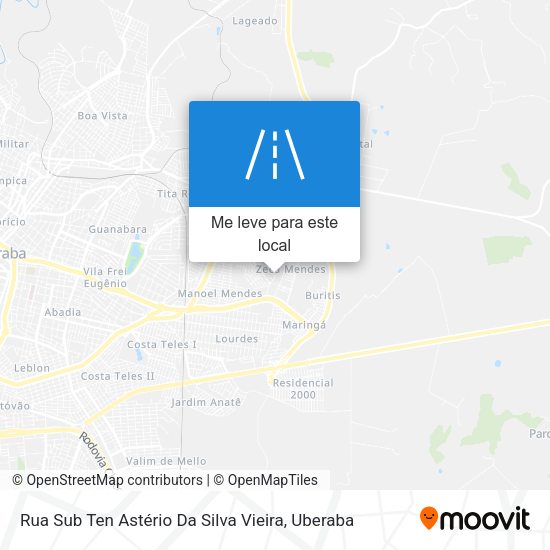Rua Sub Ten Astério Da Silva Vieira mapa
