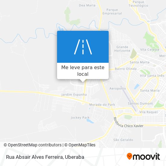 Rua Absair Alves Ferreira mapa