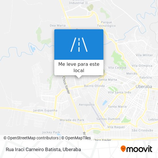 Rua Iraci Carneiro Batista mapa