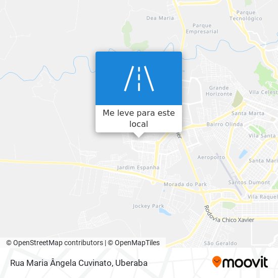 Rua Maria Ângela Cuvinato mapa