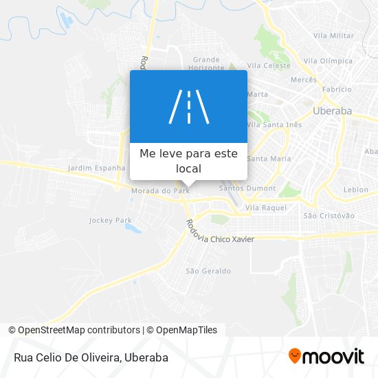Rua Celio De Oliveira mapa