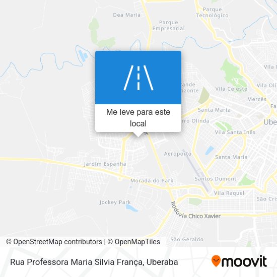 Rua Professora Maria Silvia França mapa