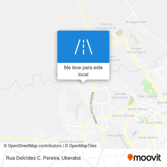 Rua Delcides C. Pereira mapa