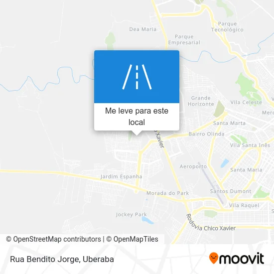 Rua Bendito Jorge mapa