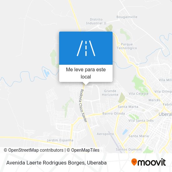 Avenida Laerte Rodrigues Borges mapa