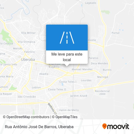 Rua Antônio José De Barros mapa