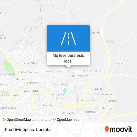 Rua Divinópolis mapa