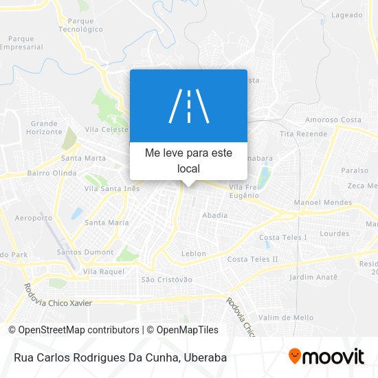 Rua Carlos Rodrigues Da Cunha mapa