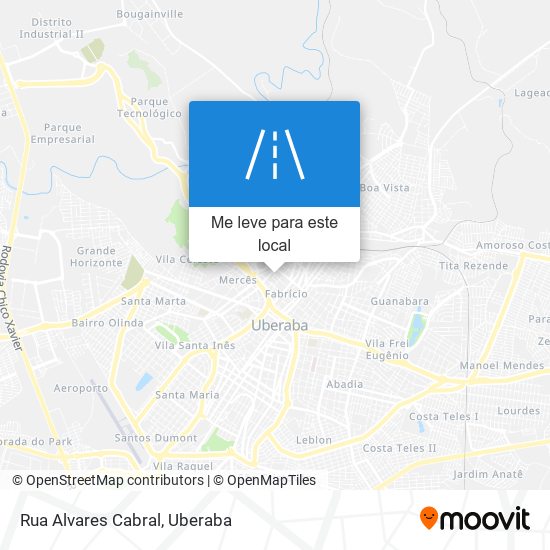 Rua Alvares Cabral mapa