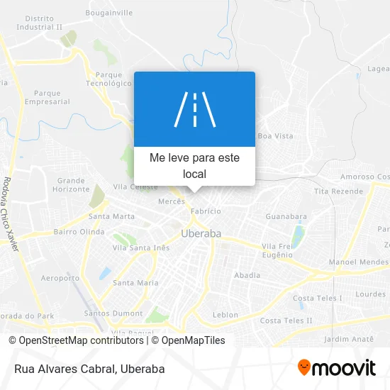 Rua Alvares Cabral mapa