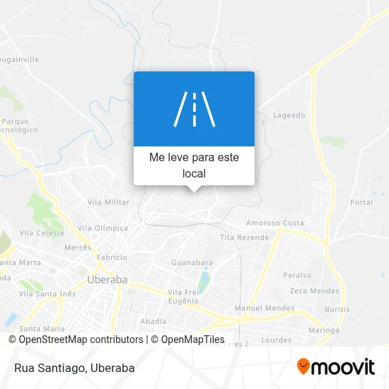 Rua Santiago mapa