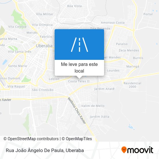 Rua João Ângelo De Paula mapa