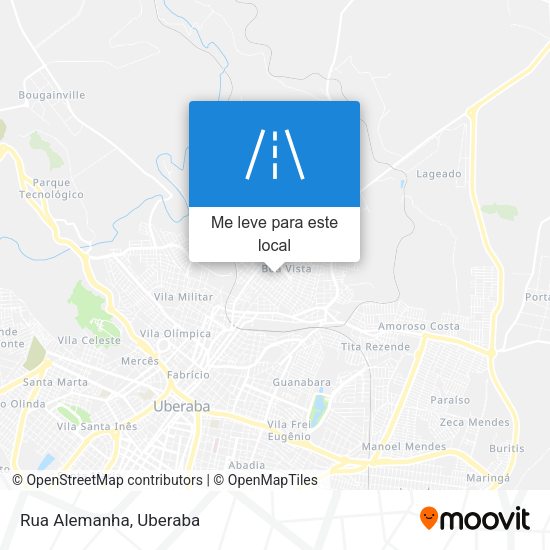 Rua Alemanha mapa