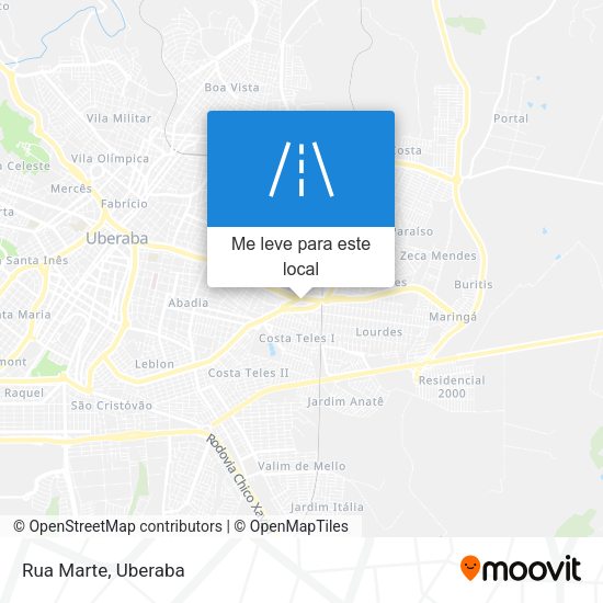 Rua Marte mapa