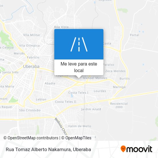 Rua Tomaz Alberto Nakamura mapa