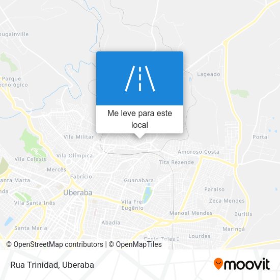 Rua Trinidad mapa
