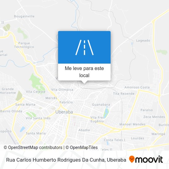 Rua Carlos Humberto Rodrigues Da Cunha mapa