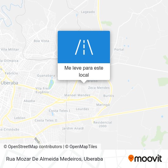 Rua Mozar De Almeida Medeiros mapa