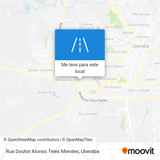 Rua Doutor Alonso Teles Mendes mapa