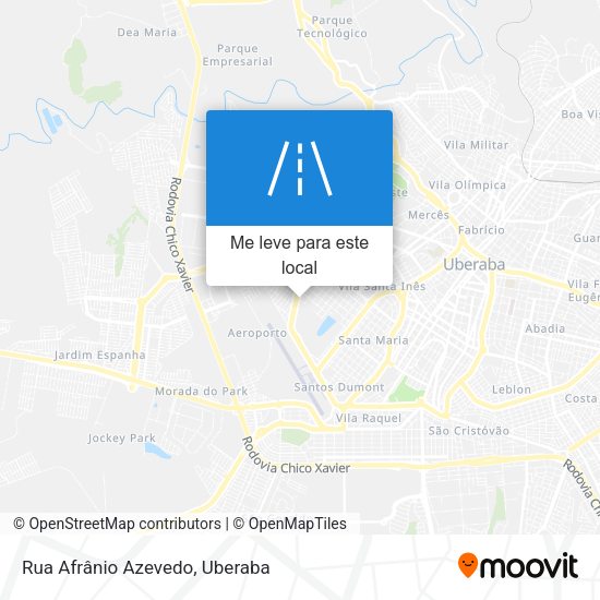 Rua Afrânio Azevedo mapa
