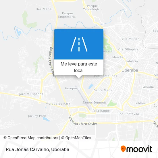 Rua Jonas Carvalho mapa