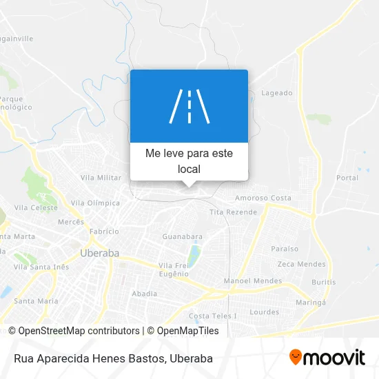 Rua Aparecida Henes Bastos mapa