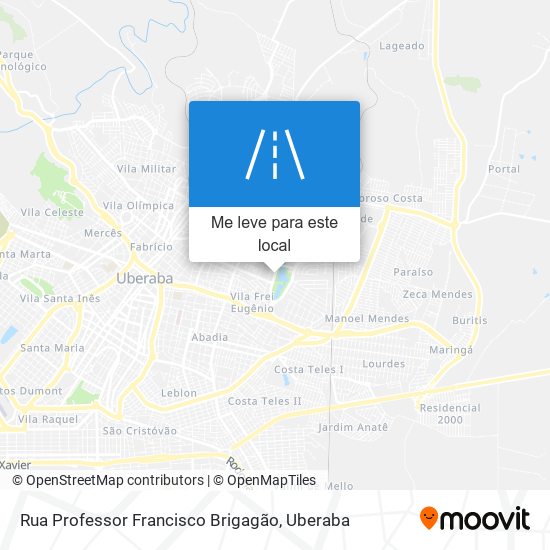 Rua Professor Francisco Brigagão mapa