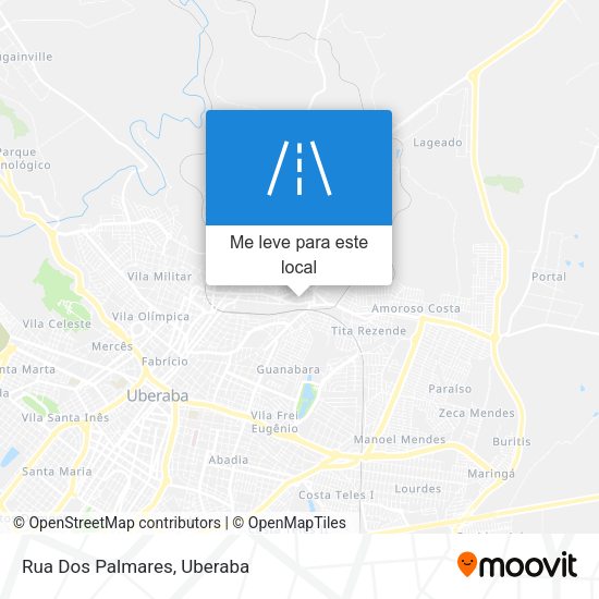 Rua Dos Palmares mapa