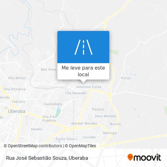 Rua José Sebastião Souza mapa