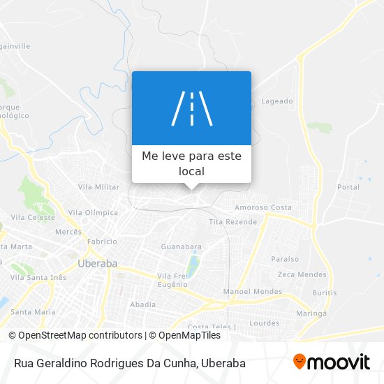 Rua Geraldino Rodrigues Da Cunha mapa