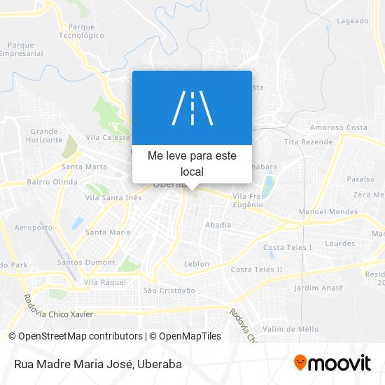 Rua Madre Maria José mapa