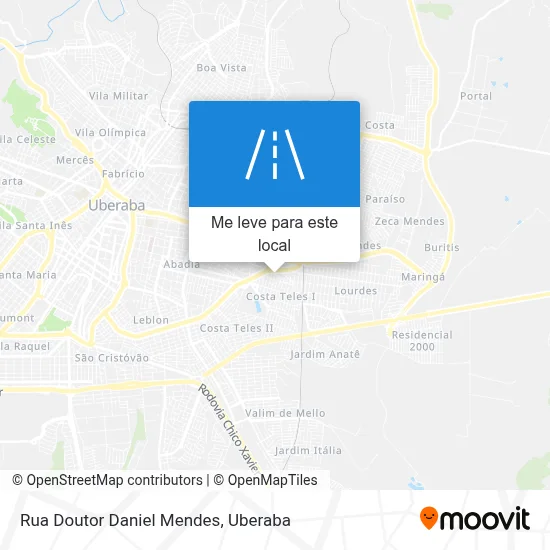 Rua Doutor Daniel Mendes mapa