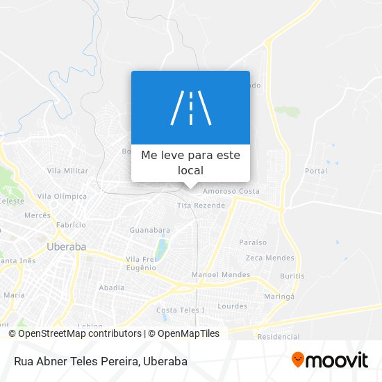 Rua Abner Teles Pereira mapa