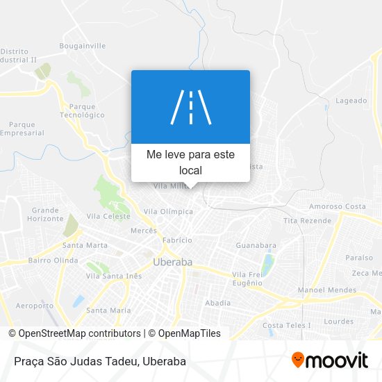 Praça São Judas Tadeu mapa