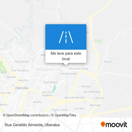 Rua Geraldo Almeida mapa
