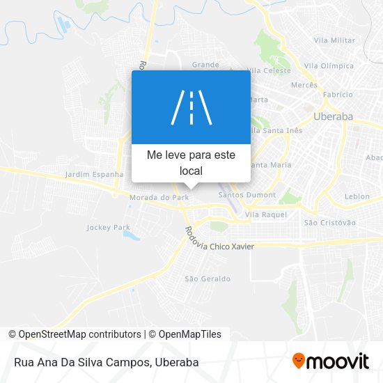 Rua Ana Da Silva Campos mapa