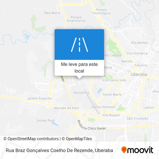 Rua Braz Gonçalves Coelho De Rezende mapa