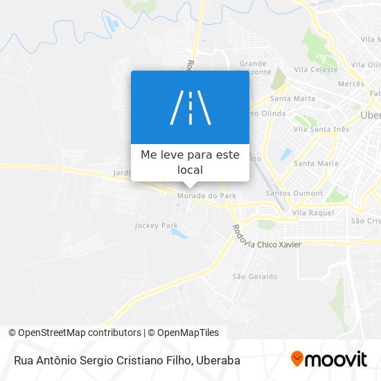 Rua Antônio Sergio Cristiano Filho mapa