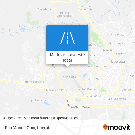 Rua Moacir Gaia mapa