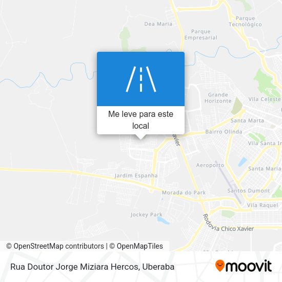 Rua Doutor Jorge Miziara Hercos mapa
