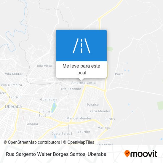 Rua Sargento Walter Borges Santos mapa