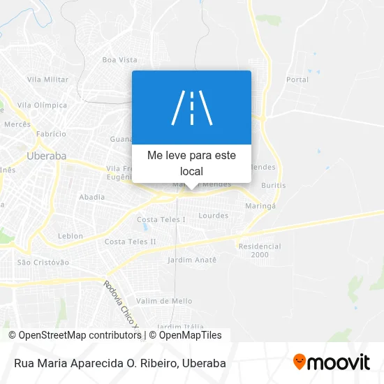 Rua Maria Aparecida O. Ribeiro mapa
