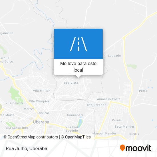 Rua Julho mapa