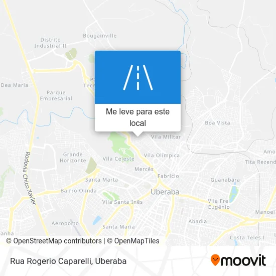 Rua Rogerio Caparelli mapa