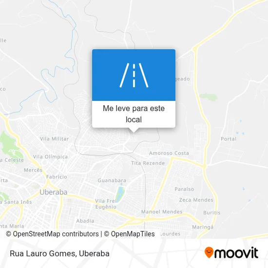 Rua Lauro Gomes mapa