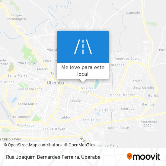 Rua Joaquim Bernardes Ferreira mapa