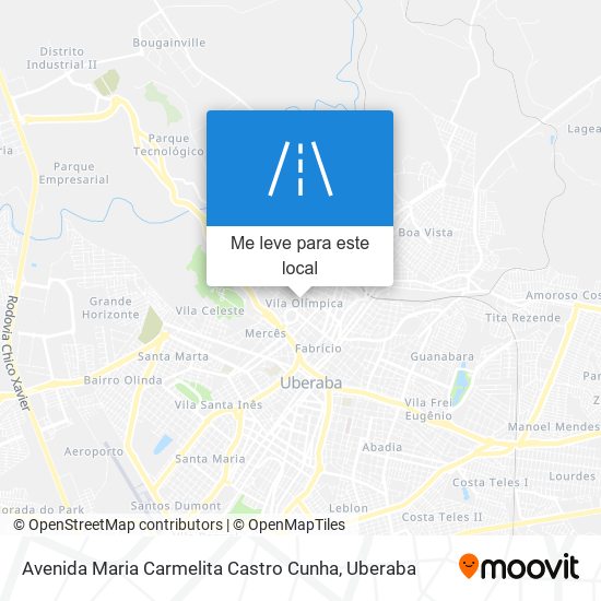 Avenida Maria Carmelita Castro Cunha mapa