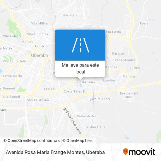 Avenida Rosa Maria Frange Montes mapa